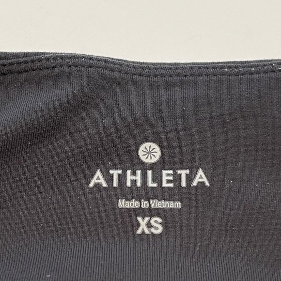 2017 Dark Gray Athleta Leggings Side Zipper Pockets Yoga Workout Women Size XS - Picture 7 of 15